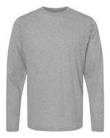 Tultex 242 Poly-Rich Long Sleeve T-Shirt #color_Heather Grey
