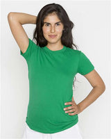 Los Angeles Apparel 21002 USA-Made Women's Fine Jersey T-Shirt #color_Kelly Green