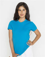 Los Angeles Apparel 21002 USA-Made Women's Fine Jersey T-Shirt #color_Teal