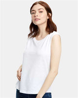 US Blanks US116 Women's Muscle Tank Top #color_Tri-White