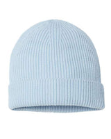 Atlantis Headwear ANDY Sustainable Fine Rib Cuffed Beanie #color_Light Blue