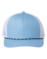 The Game GB452R Everyday Rope Trucker Cap #color_Columbia Blue/ White