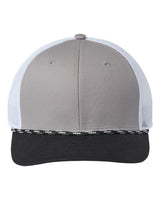 The Game GB452R Everyday Rope Trucker Cap #color_Light Grey/ Black