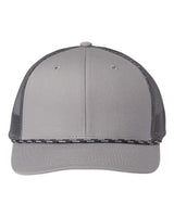 The Game GB452R Everyday Rope Trucker Cap #color_Light Grey/ Charcoal
