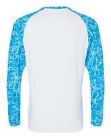 Paragon 231 Panama Colorblocked Long Sleeve T-Shirt #color_Blue Water