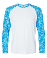 Paragon 231 Panama Colorblocked Long Sleeve T-Shirt #color_Blue Water