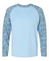 Paragon 231 Panama Colorblocked Long Sleeve T-Shirt #color_Grey Mist Water
