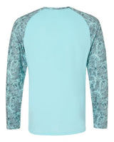 Paragon 231 Panama Colorblocked Long Sleeve T-Shirt #color_Grey Aqua Water