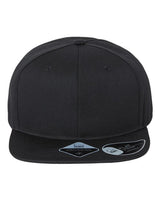 Atlantis Headwear JAMES Sustainable Flat Bill Cap #color_Black