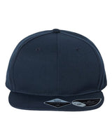 Atlantis Headwear JAMES Sustainable Flat Bill Cap #color_Navy
