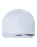 Atlantis Headwear JAMES Sustainable Flat Bill Cap #color_White