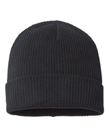 Atlantis Headwear NELSON Sustainable Cuffed Beanie #color_Black