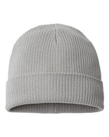 Atlantis Headwear NELSON Sustainable Cuffed Beanie #color_Light Grey