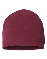 Atlantis Headwear YALA Sustainable Beanie #color_Burgundy