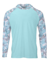 Paragon 240P Tortuga Extreme Performance Hooded T-Shirt #color_Aqua Blue