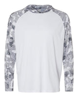 Paragon 240P Tortuga Extreme Performance Hooded T-Shirt #color_White/ Aluminum Camo