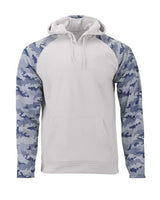 Paragon 306 Tahoe Camo Fleece Hooded Sweatshirt #color_Aluminum/ Navy