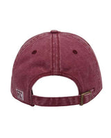 The Game GB465 Pigment-Dyed Cap #color_Dark Maroon