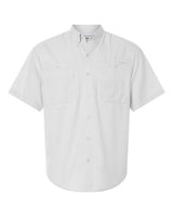 Paragon 700 Hatteras Performance Short Sleeve Fishing Shirt #color_Aluminum