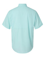 Paragon 700 Hatteras Performance Short Sleeve Fishing Shirt #color_Aqua Blue