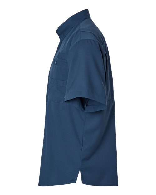 Paragon 700 Hatteras Performance Short Sleeve Fishing Shirt #color_Navy