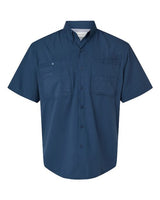 Paragon 700 Hatteras Performance Short Sleeve Fishing Shirt #color_Navy