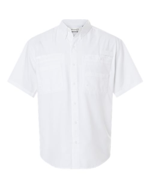 Paragon 700 Hatteras Performance Short Sleeve Fishing Shirt #color_White