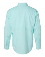 Paragon 702 Kitty Hawk Performance Long Sleeve Fishing Shirt #color_Aqua Blue