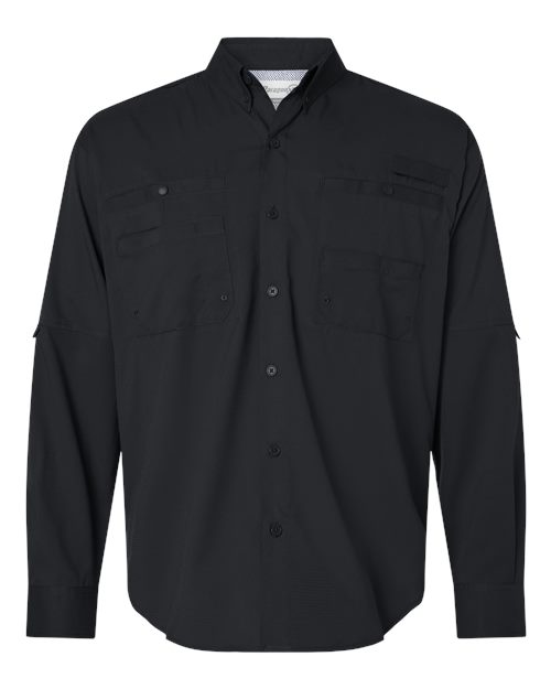 Paragon 702 Kitty Hawk Performance Long Sleeve Fishing Shirt #color_Black