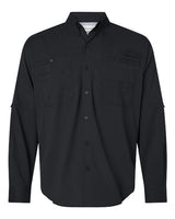 Paragon 702 Kitty Hawk Performance Long Sleeve Fishing Shirt #color_Black