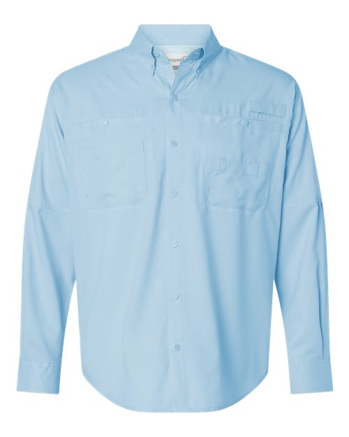 Paragon 702 Kitty Hawk Performance Long Sleeve Fishing Shirt #color_Blue Mist
