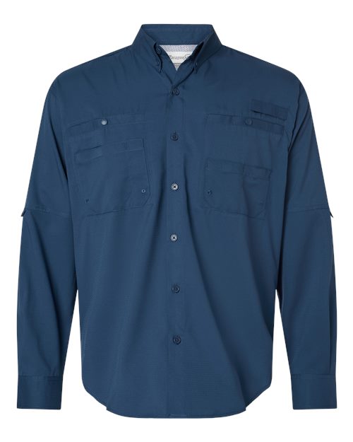 Paragon 702 Kitty Hawk Performance Long Sleeve Fishing Shirt #color_Navy