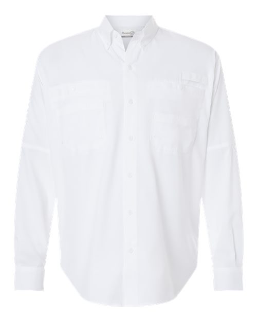 Paragon 702 Kitty Hawk Performance Long Sleeve Fishing Shirt #color_White