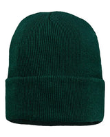 ""Sportsman SP12JL 12" Jersey Lined Cuffed Beanie" #color_Forest Green"