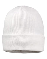 ""Sportsman SP12SL 12" Sherpa Lined Cuffed Beanie" #color_White"