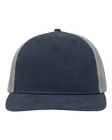 Sportsman SP1550 Modern Five-Panel Trucker Fit Cap #color_Navy/ Grey