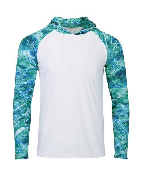 Paragon 241P Biloxi Performance Colorblocked Hoodie #color_Seafoam