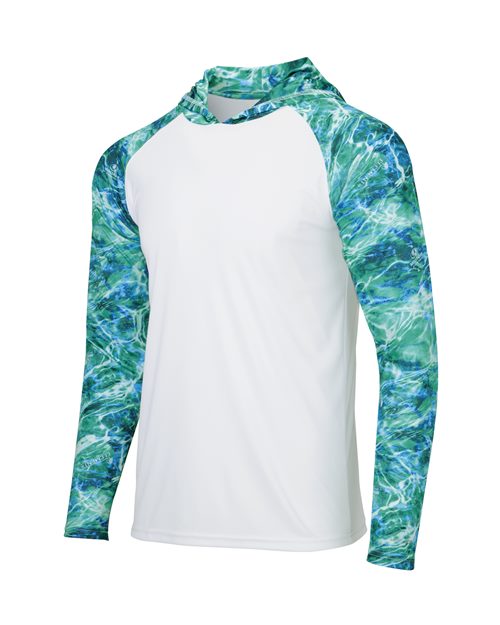 Paragon 241P Biloxi Performance Colorblocked Hoodie #color_Seafoam