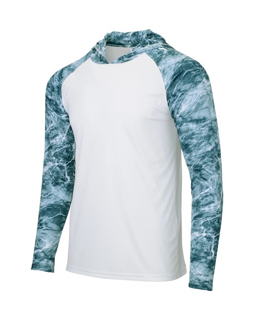 Paragon 241P Biloxi Performance Colorblocked Hoodie #color_Spindrift