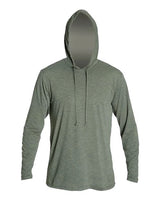 ANETIK MVLPRH8 Low Pro Tech Hooded Long Sleeve T-Shirt #color_Dark Olive Heathered