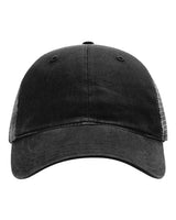 Richardson 111 Garment-Washed Trucker Cap #color_Black
