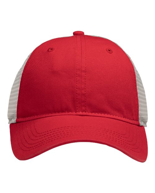 Sportsman SP1750 Mesh Dad Hat Fit #color_Red/ Stone