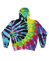 Colortone 8777 Tie-Dyed Hooded Sweatshirt #color_Flashback
