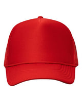 Valucap VC700 Foam Mesh-Back Trucker Cap #color_Red/ Red
