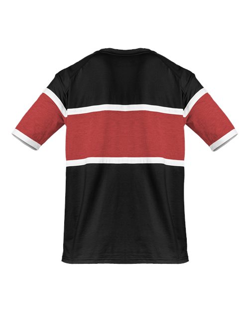 Badger 4980 United T-Shirt #color_Black/ Red/ White