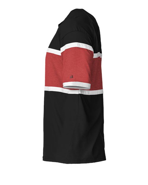Badger 4980 United T-Shirt #color_Black/ Red/ White