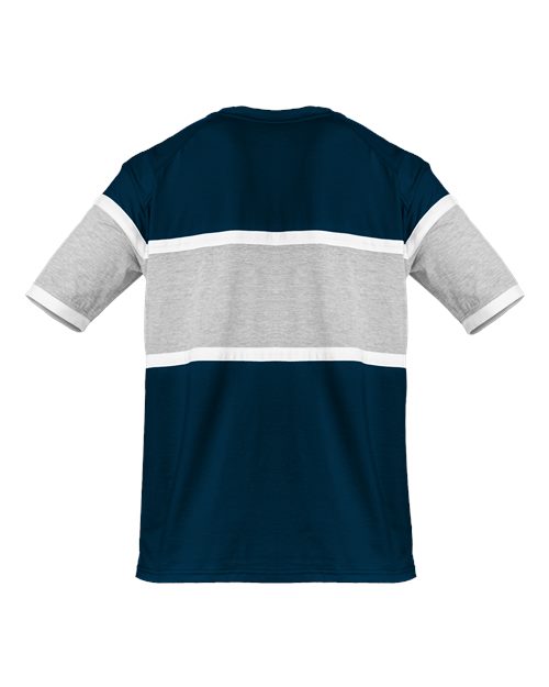 Badger 4980 United T-Shirt #color_Navy/ Oxford/ White