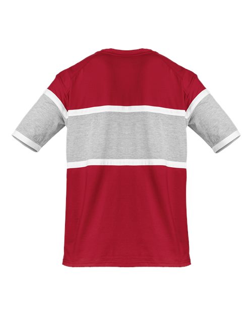 Badger 4980 United T-Shirt #color_Red/ Oxford/ White