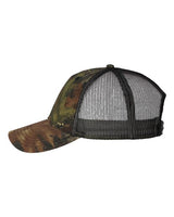 Valucap VC150M Licensed Camo Mesh Cap #color_Mossy Oak Breakup/ Black Mesh