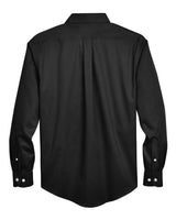 Devon & Jones DG530 Men's Crown WovenCollection Solid Stretch Twill #color_BLACK